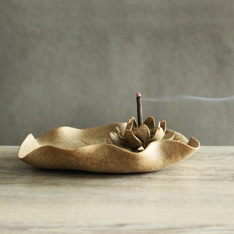 New Handmade Stick Incense Holder Lotus Incense Burner Gifts and Crafts Home Decorations Censer