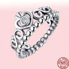New 100 %925 Sterling Silver Rings Wholesale Popular Flower Lucky Rings For Women Jewelry Making