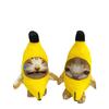 17cm Sound Toy Banana Cat Doll Pendant Singing Doll Keychain Crying Happy Banana Cat Plush With Sound Toy Car Bag Kid Funny Gift