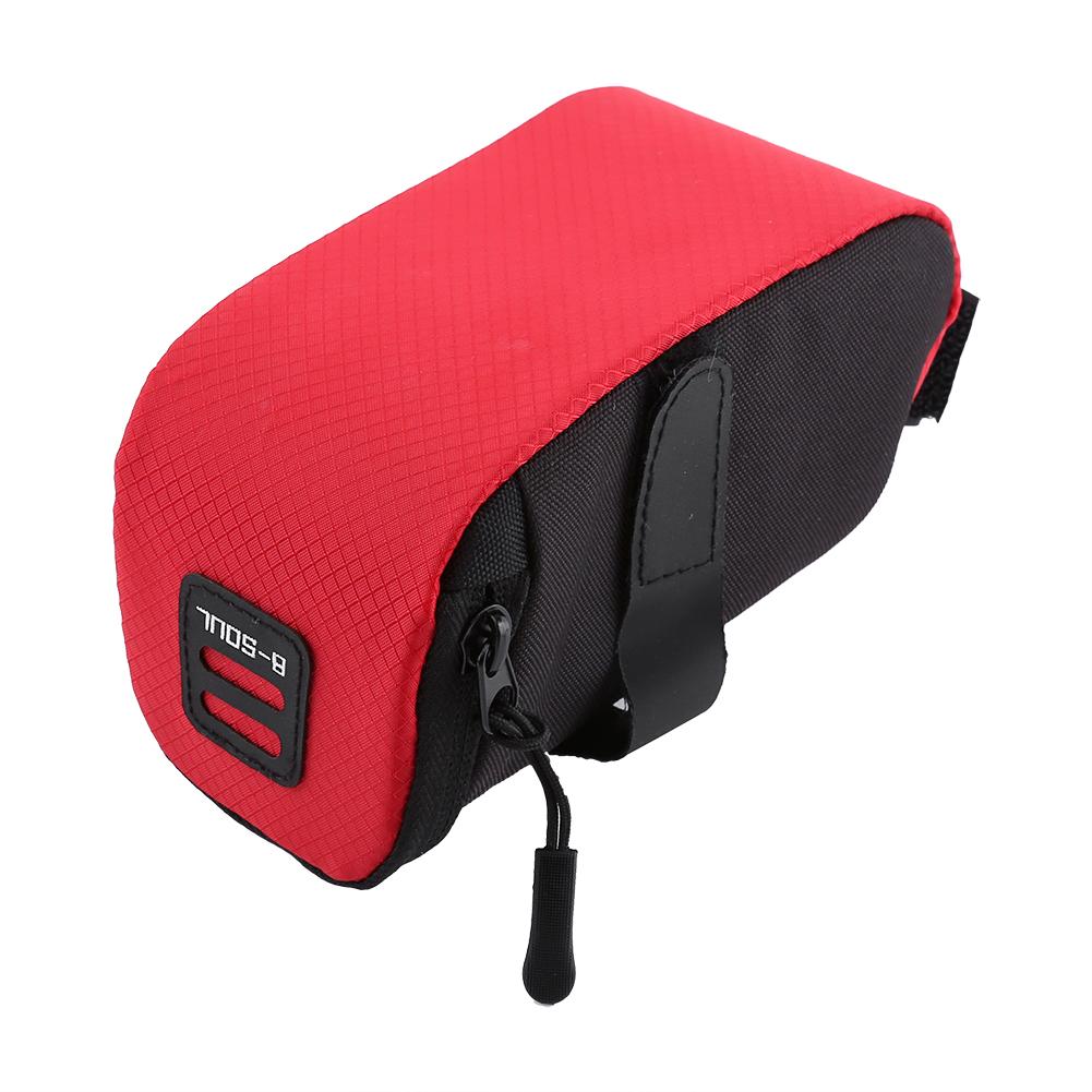 Saddle Bag Rear Seat Storage Tail Pouch Bike Bag For Outdoor Riding Equipment(black)