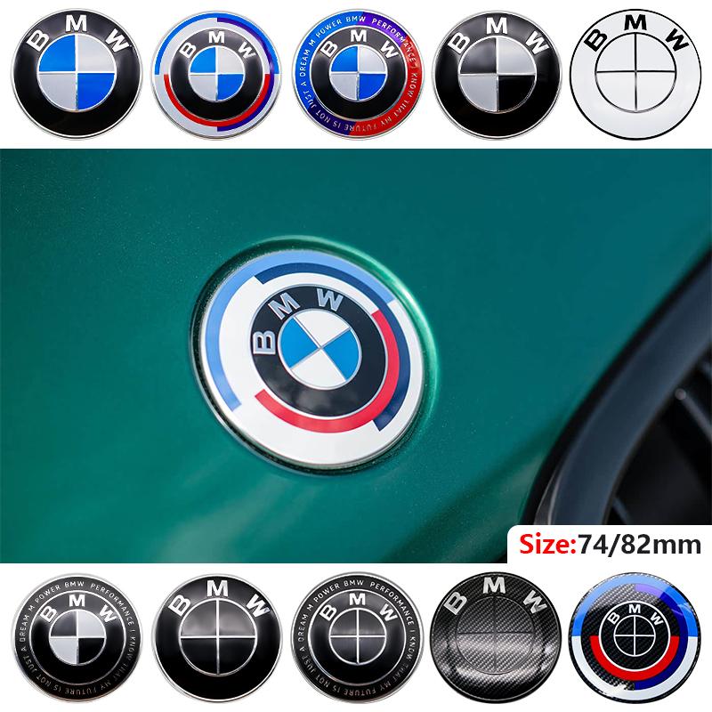 MWPF4 Blue White For BMW E46 E39 E90 E60 F10 F30 z3 z4 F35 F07 G20 74mm Trunk Badge 82mm Front Grille Logo Original Replacement