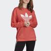 Adidas Originals Trefoil Logo Print Crewneck Sweatshirt Women Sweatshirt Red FM3291
