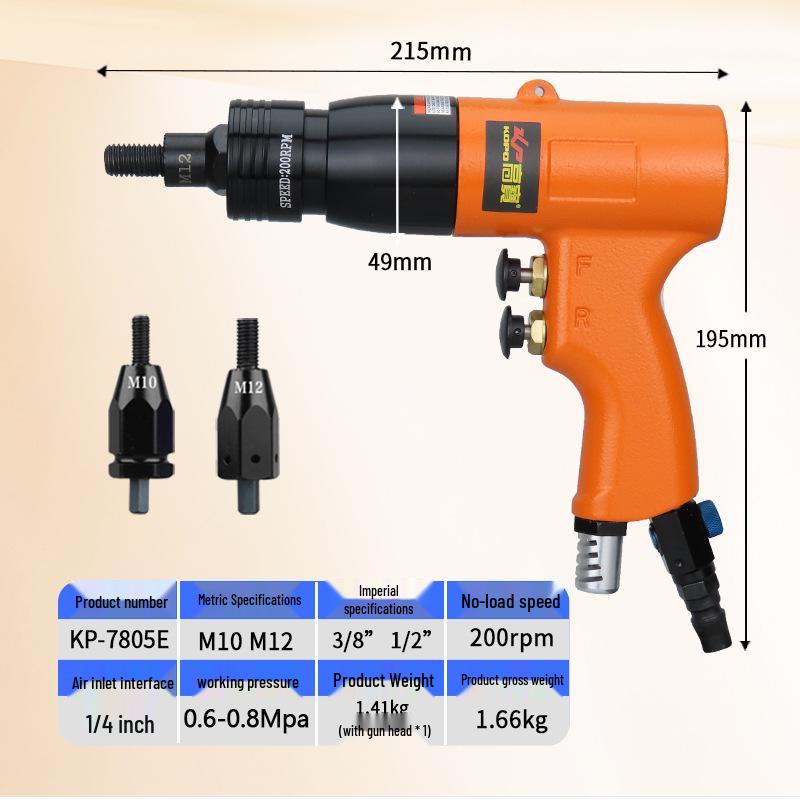 Gaobao Industrial Pneumatic Rivet Nut Gun, M3-M12