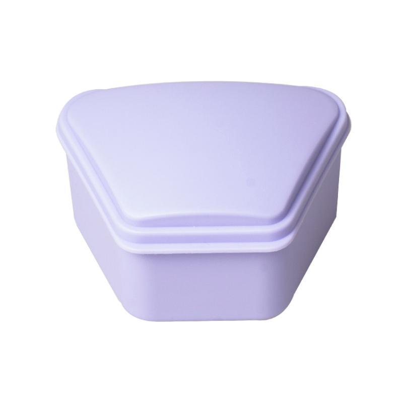 Trapezoidal Dental Retainer Case for Orthodontic Braces and Dentures