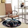1pc Anime Angel with Wings Round Carpet Office Chair Mat, Non Slip Rug for Home Decor, Gift, Office, Living Room, Bedroom