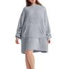 Women's Loose Thickened Double-Faced Fleece Hoodie Home Clothes Top