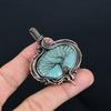 Amazonite Pendant, 999 Copper Wire Wrapped Pendant Handmade Gemstone Jewelry, Gifts For Wife Brand New Pendant