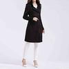 Womens Winter Lapel Double-Breasted SlimLong Trench Coat Overcoat