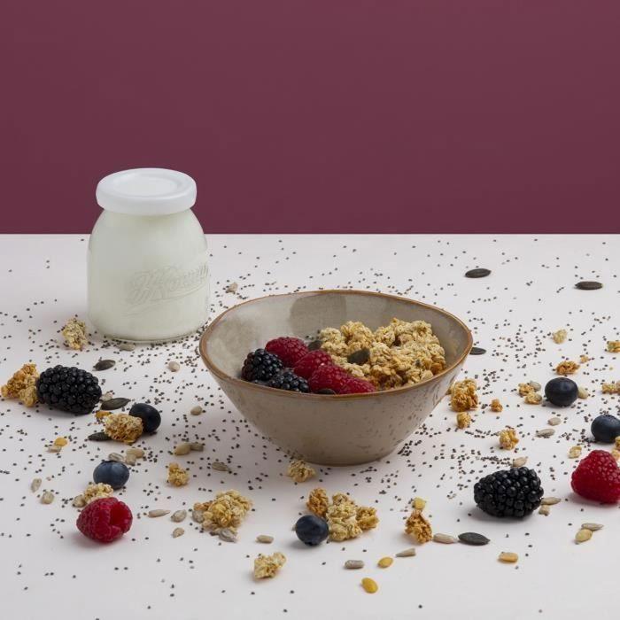 HKOENIG Yogurt Maker - ELY120 - Capacity 12 Pots of 160ml - Programmable Up To 15h - 15W