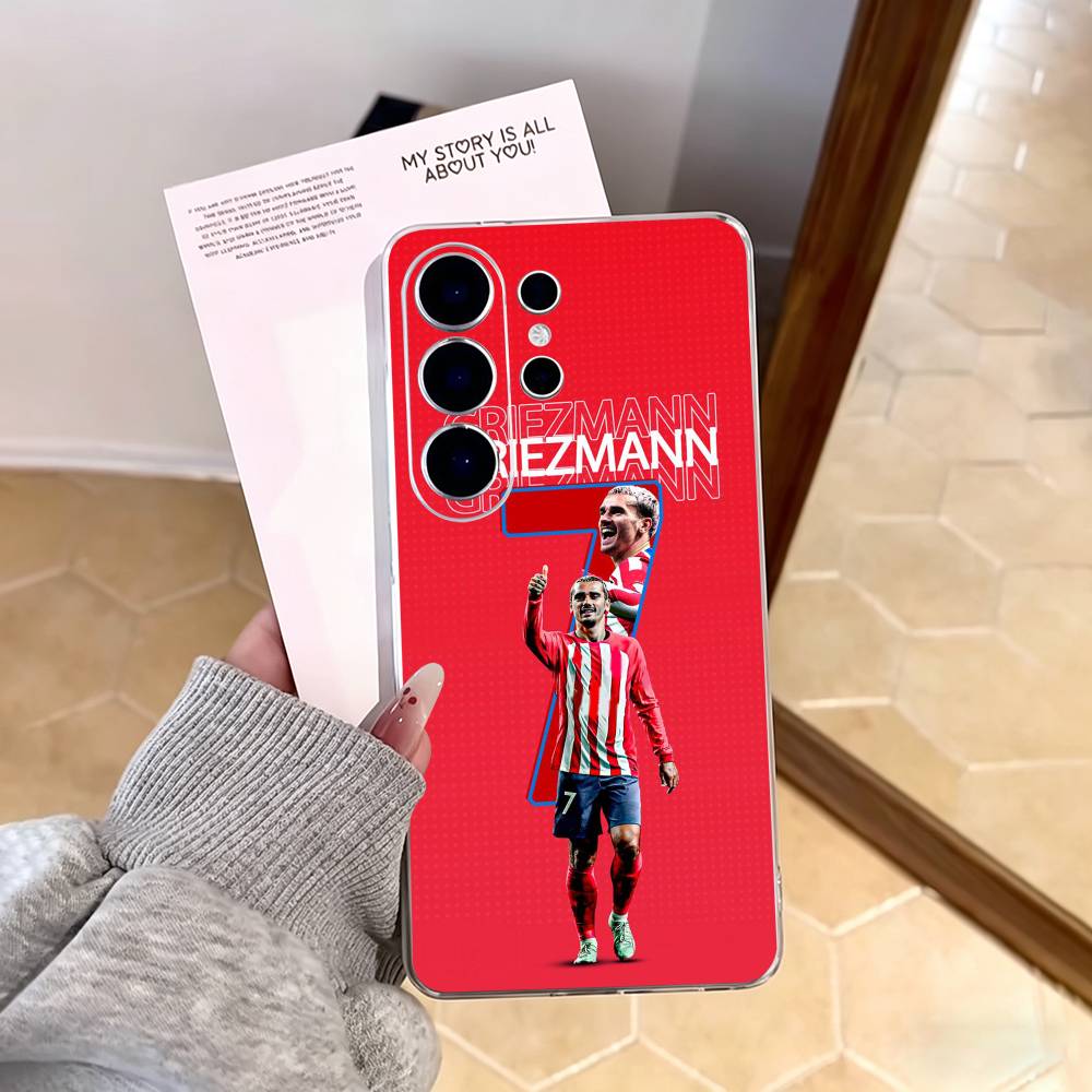 A-Antoine Griezmann Phone Case For Samsung S25,S24,S21,S22,S23,S30,Ultra,S20,Plus,Fe,Note,10,9,5G Transparent Cover Samsung S10