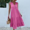 Women's Summer Fashion Loose Tank Dress Casual Sleeveless Solid Color Dresses