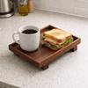 Rechteckige Gongfu Teeschale Massivholz Schmuckaufbewahrungstablett Japanischer Stil Holztablett Teetisch