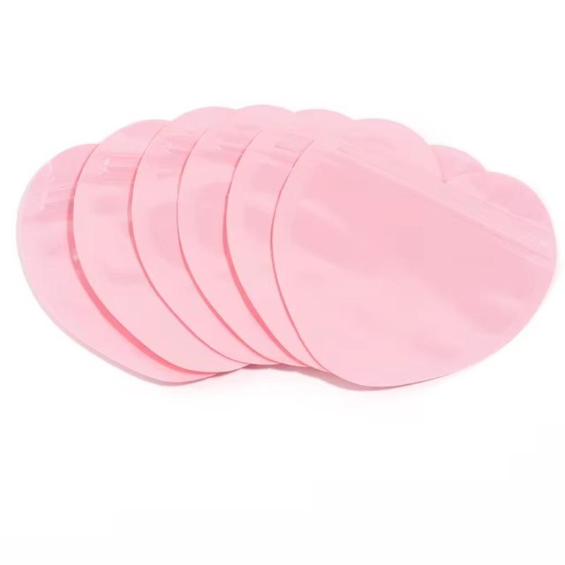 Heart Zipper Jewelry Bag Plastic Ziplock Pouch Bag for Jewelry Display Storage Candy Valentine's Day Gift Packaging Supplies