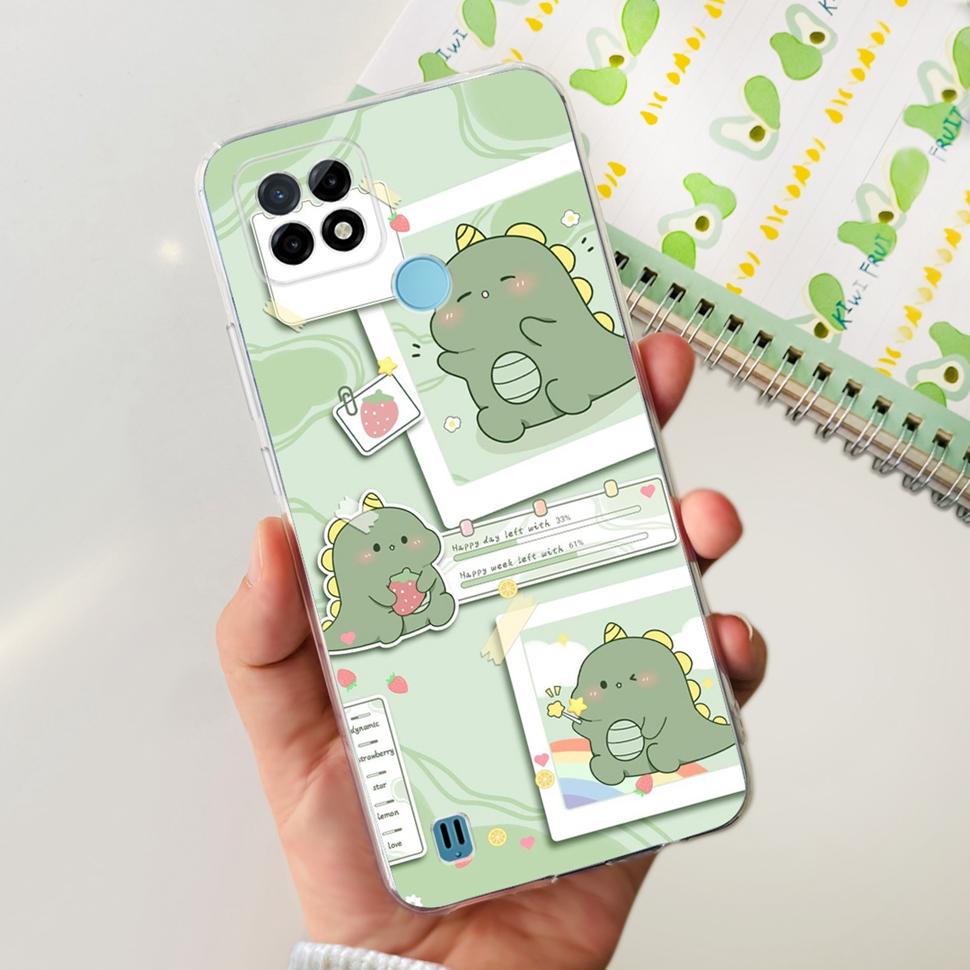 For Realme C21Y Case RMX3261  RMX3263 Cute Cartoon Cover Soft Silicone Phone Case For Realme C 21Y C21Y Bumper