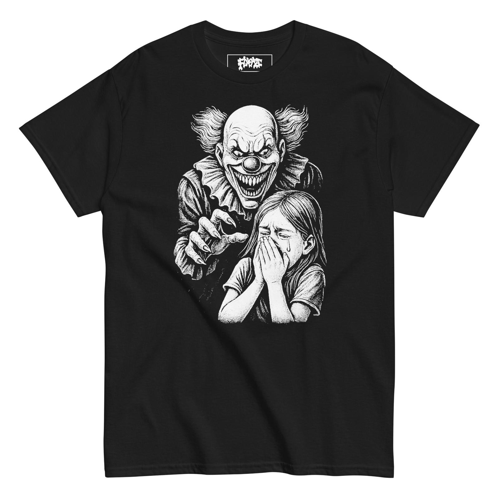 A.I. Creepy Clown Horror T-Shirt – Unisex Halloween Tee S разноцветный