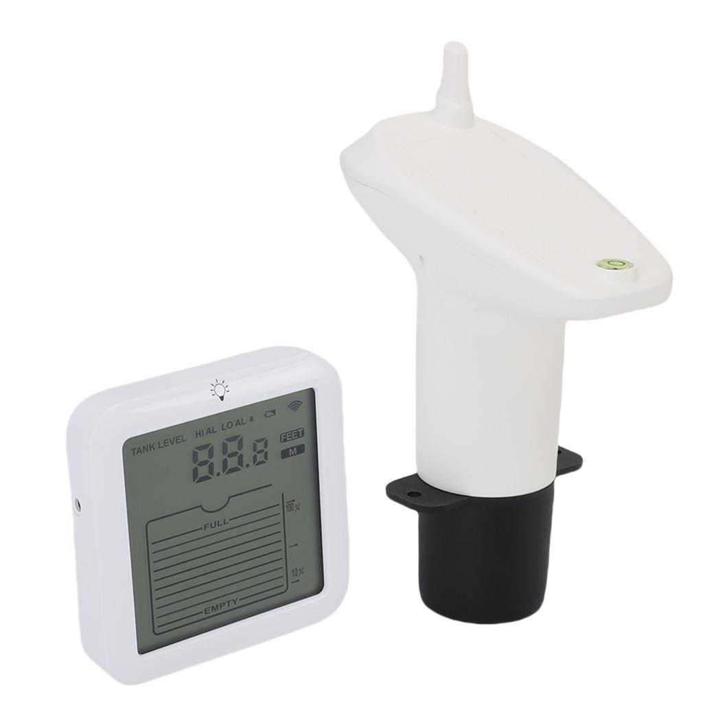Ultraschall Füllstandssensor Wasser IP65 Wasserdichter Messumformer Tank Flüssigkeitstiefe Füllstandsmesser mit Temperaturanzeige