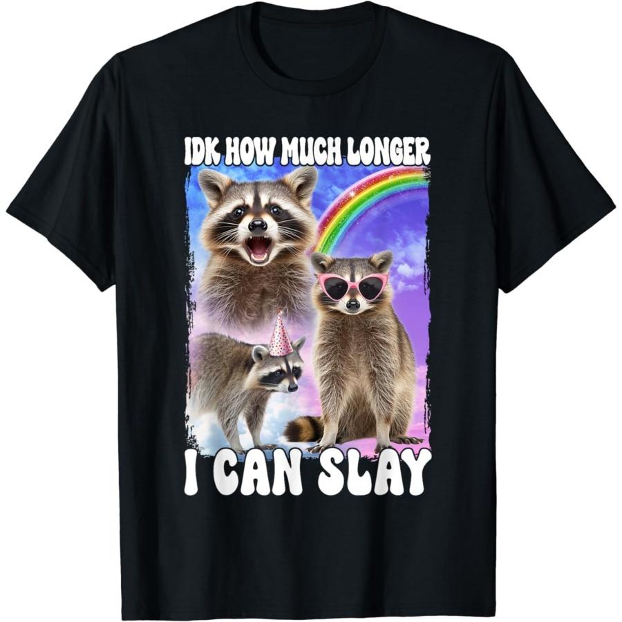Evports IDK How Much Longer I Can Slay Raccoon T-Shirt XXXXXL чёрный