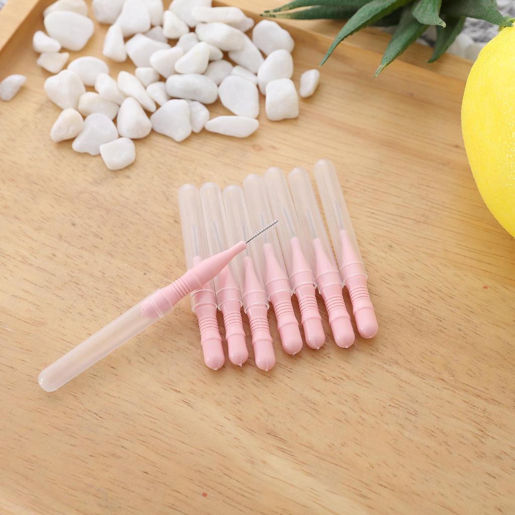 Multicolor Disposable Interdental Brush Toothpicks for Oral Care