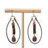 Bohemian Earrings Retro Natural Stone Beaded Pendant Earrings Premium Sense Maillard Earrings