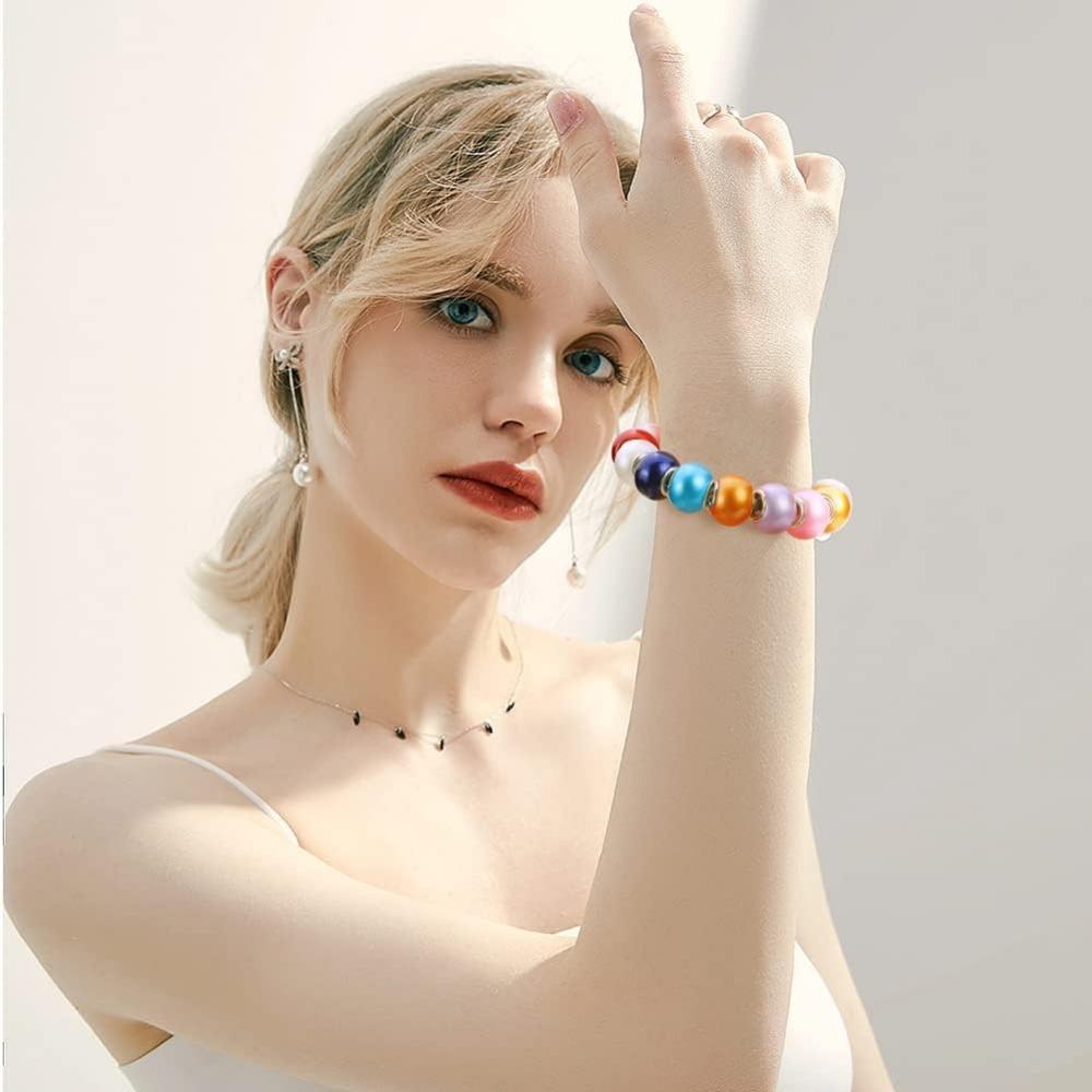 12/30/60 шт. 15x11 мм крупные бусины с отверстиями разных цветов с серебристыми сердечниками европейские подвески подходят для браслета ожерелья