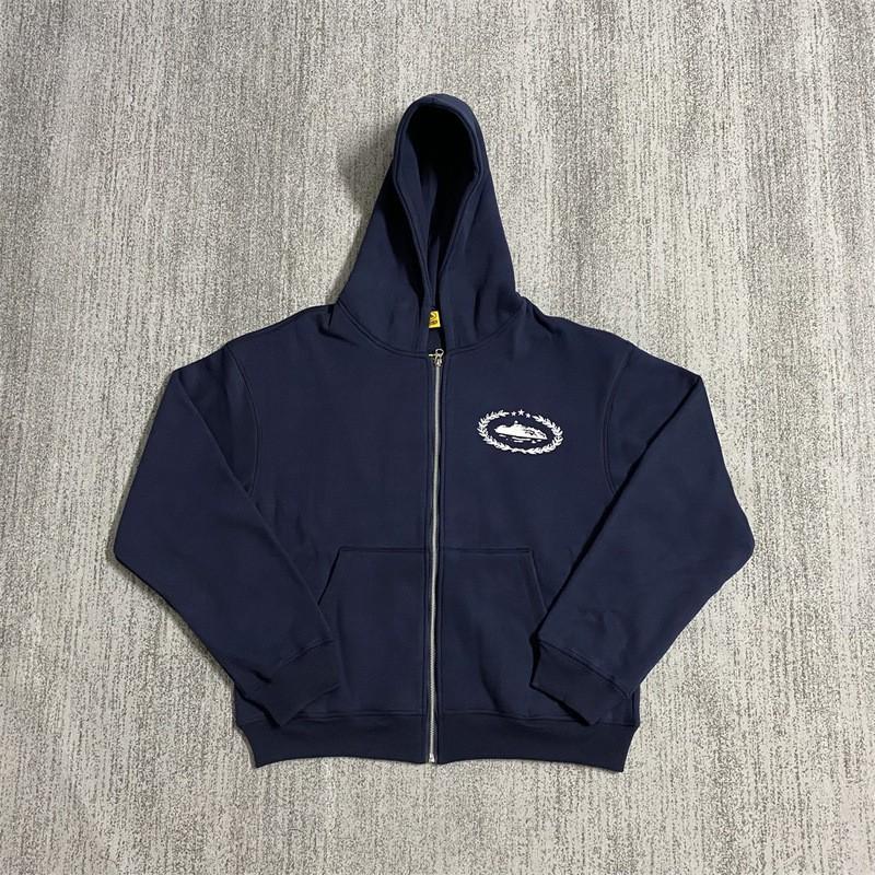 Mens Oversized Cotton Zip-Up Hoodie Pants
