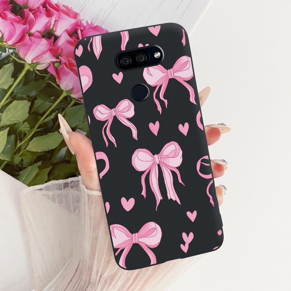 Para LG K40s 2019 Funda Nueva Moda Flor Mariposa Silicona Suave Mate Cubierta Para LG K40s K 40s Funda en LGK40s Paracho Protector