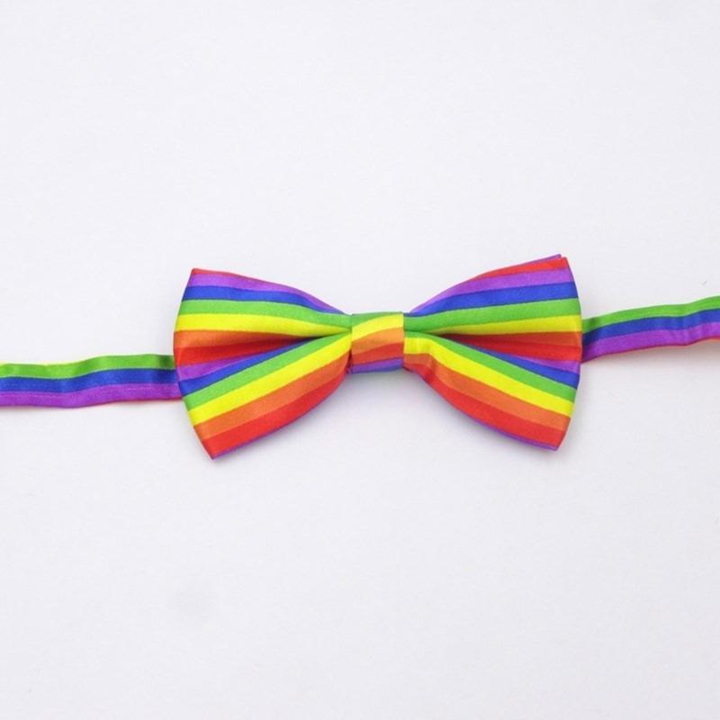 Fashionable Rainbow Braces and Striped Bowtie Set Perfect for Birthday Wedding Formal and Casual Occasion