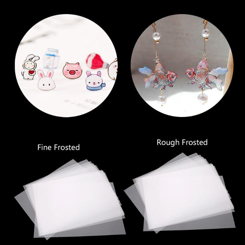 Clear Shrink Film Sheets Sanded Shrink Plastic Sheets,Shrink Paper for Kids