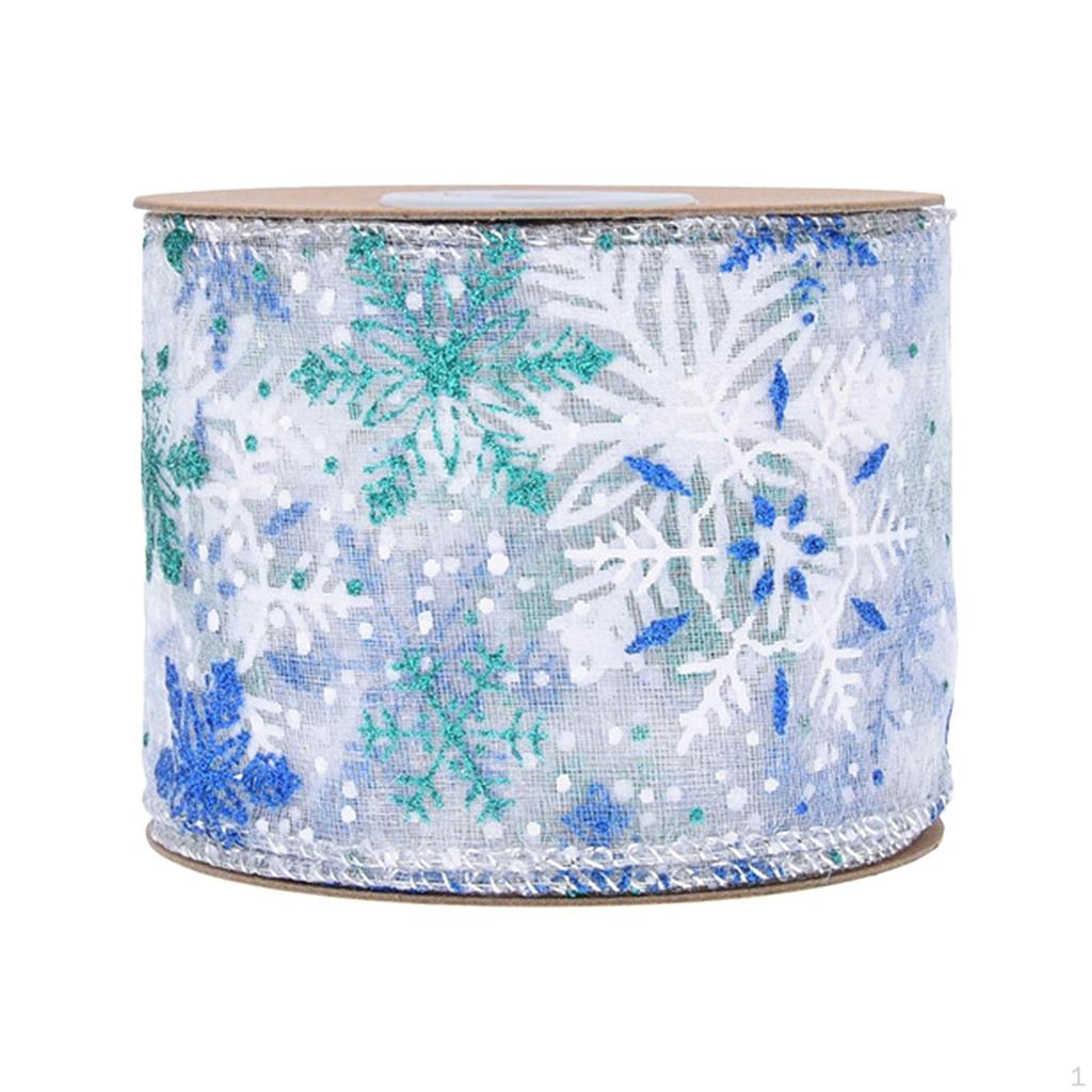 Christmas Ribbon Organza Ribbons Creative Decorative Gifts Wrapping Xmas for