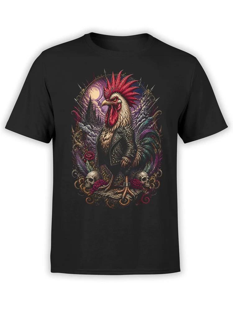 Midnight Punk Rooster TShirt Unisex S