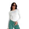 Women's Slim Fit Base Shirt Long Sleeved T-shirt Top