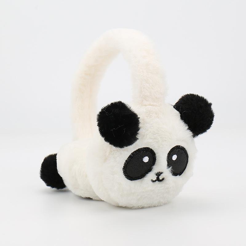 Panda Foldable Plus Velvet Earmuffs - Warm, Cold-Proof for Women & Students