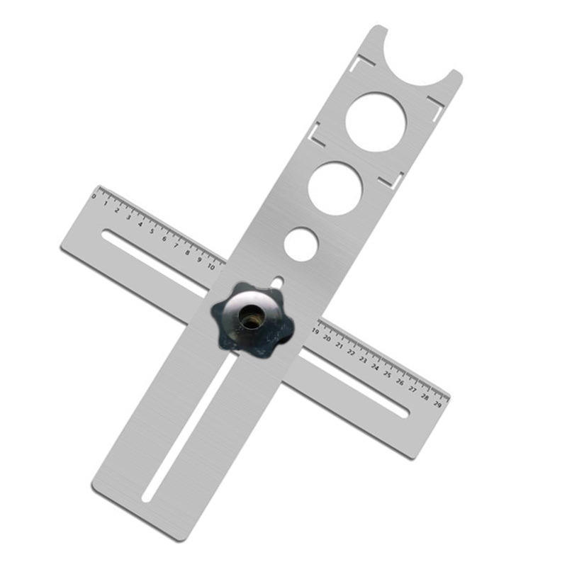 

Adjustable Tile Locator For Wall Marking Position Ruler Ceramic Hole Cutter Tile Drilling Tools Multfunctional Hole Opener