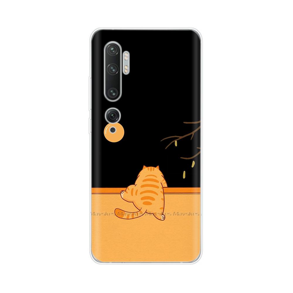 For Xiaomi Mi Note 10 Case Cute Painted Soft Silicone Back Cover For Xiaomi Mi Note10 Pro Lite 10lite Clear Phone Cases Fundas