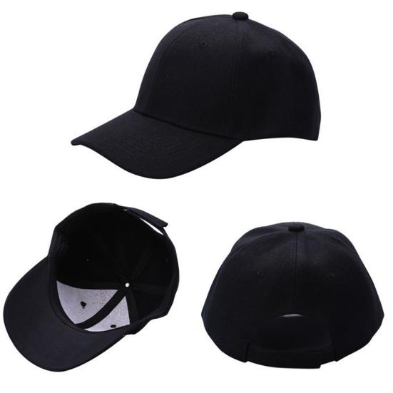 Unisex Baseball Cap Snapback Hat Hip-Hop Adjustable Bboy Fashion Pure Color Hat