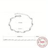 925Pure Silver Bracelet Inlaid with Synthetic Zircon Is Suitable for Women To Wear, Fashionable, Simple, Exquisite, and Elegant, Making It an
