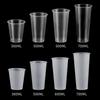 Thickened Disposable Transparent Beverage Cups with Lids