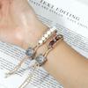 Retro Bohemian Handmade Woven Bracelet with Emperor Stone and 3D Beads
