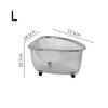 S/L Sink Drain Basket Stainless Steel Triangle Kitchen Residue Filter Net Wash Vegetable Basket Storage Shelf Household Tools