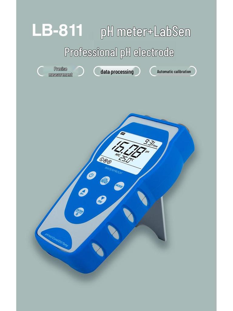 Multifunctional Portable High-Precision pH Meter for Food, Water, Soil, and Acid Testing.