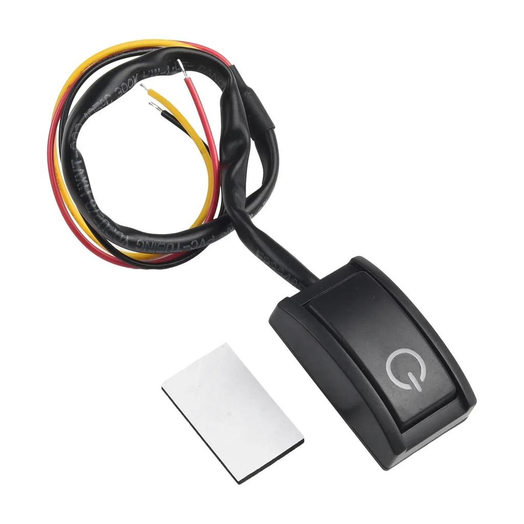 DC12V/200mA Car Auto Interior DIY Mount Push Button Latching Turn ON/OFF Switch Sticker LED Light RV Truck ON/OFF Switch Switches4