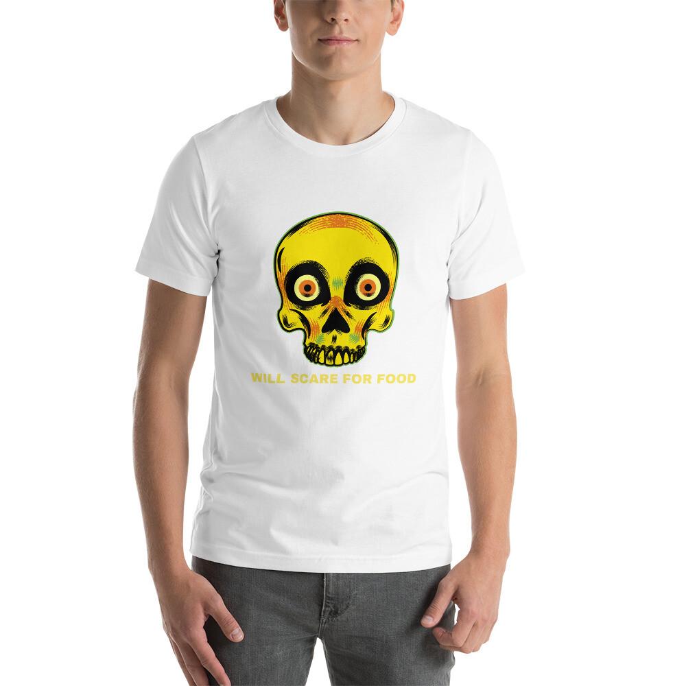 Short-Sleeve Unisex Halloween skull T shirt S разноцветный