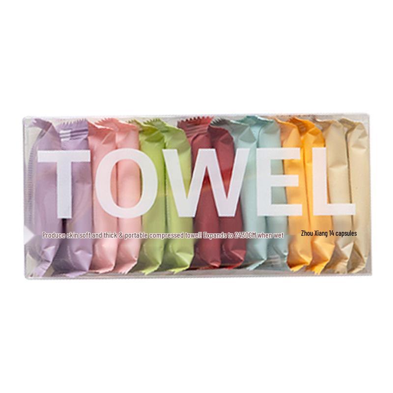 Travel Set: Disposable Pure Cotton Towels & Portable Face Mask