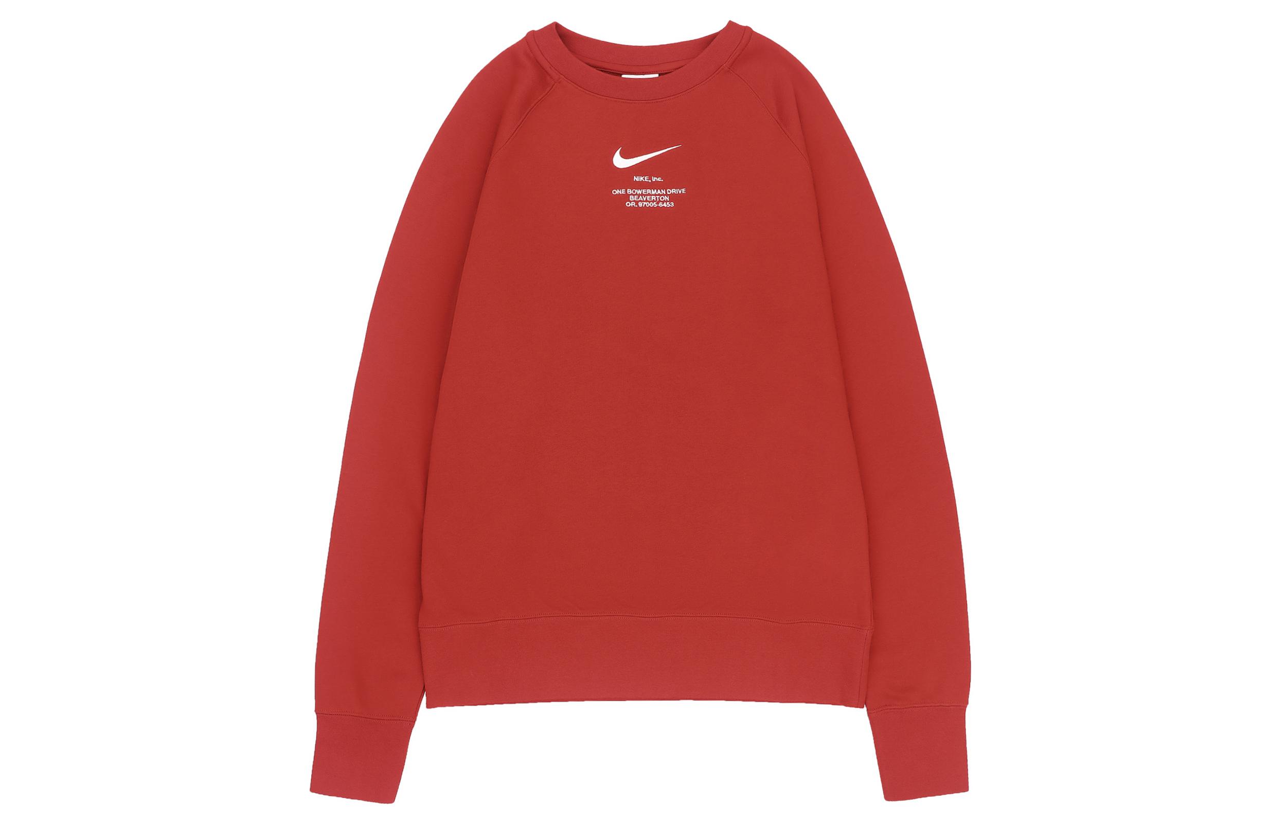 Nike Sweatshirts Men s Red Crew Neck Moderate Regular FD9893-657 XL