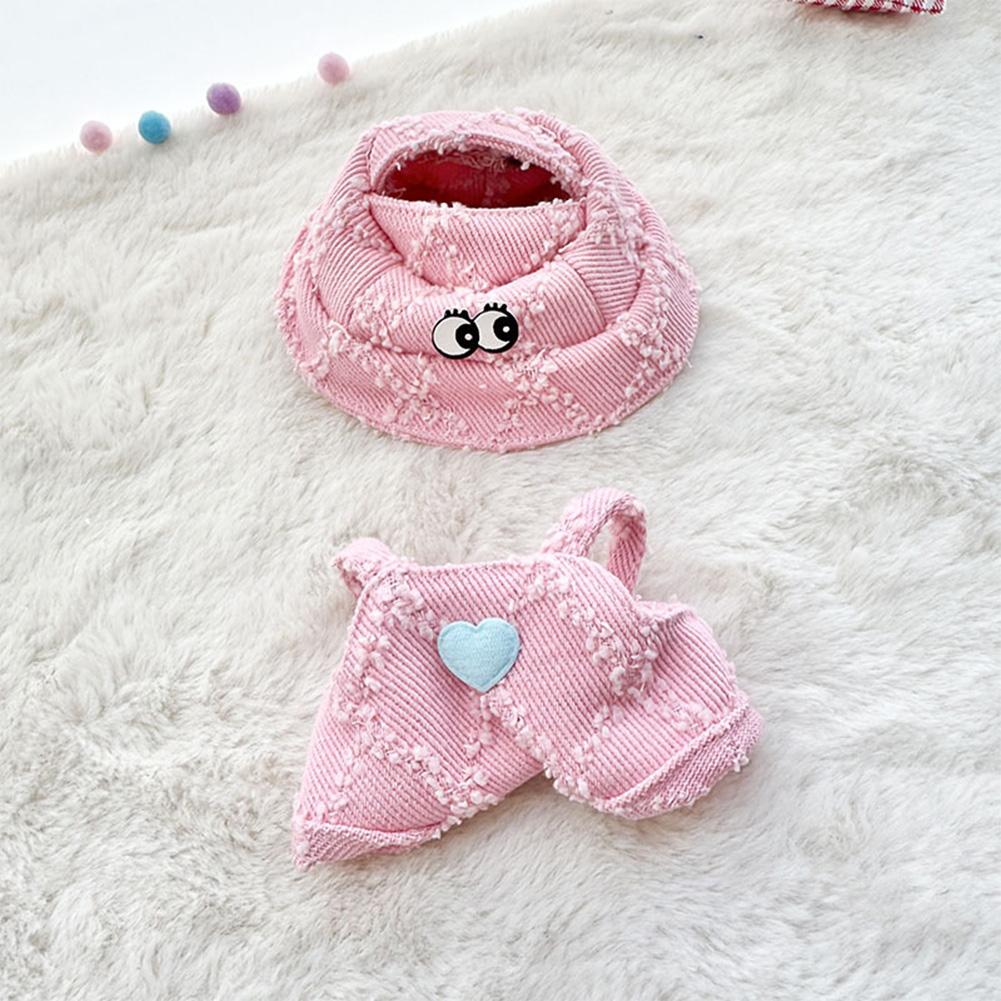 

Для 17 см Кукольная одежда Лабубу Модная одежда Толстовки Кукольная одежда Цветовые толстовки Кукольные аксессуары Милые украшения Маленькая одежда розовый