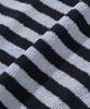 KNITTED Boucle Stripe Round Knit Navy