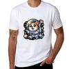 corgi astronaut TShirt Work Wear Simple Tee Shirt