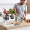Wall Mounted Fish Tank Grass Cup Round Hydroponic Support  Hydroponic Gardening
