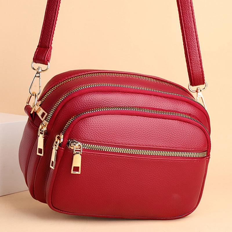 

Высококачественный мягкий кожаный кошелек, модная женская сумка через плечо, многокарманная износостойкая сумка, роскошная женская сумка 23x17x11cm