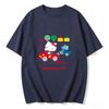 2026 Summer Hello Kitty Cartoon Printed Short Sleeve Pure Womens Comfortable summer loosefitting Womens clothing